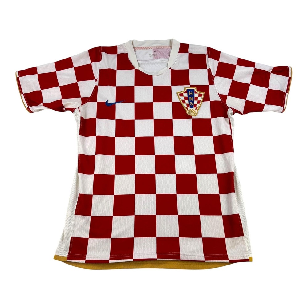 Croatia National Team Jersey Mens XL Soccer Checkered HNS Home Nike Red White
